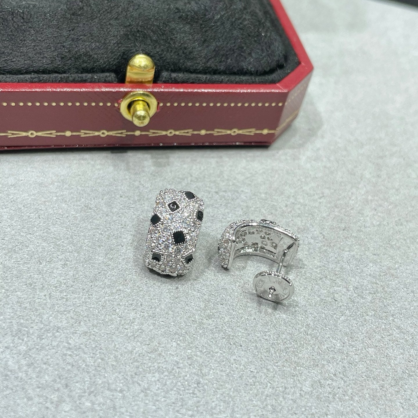 Cartier Spotted Stud Earrings