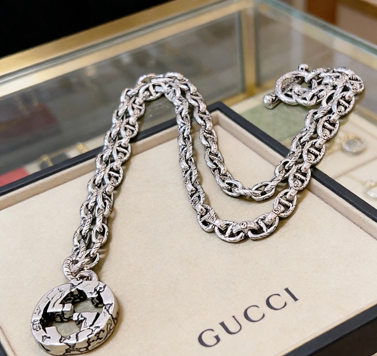 Gucci Vintage Double G Necklace