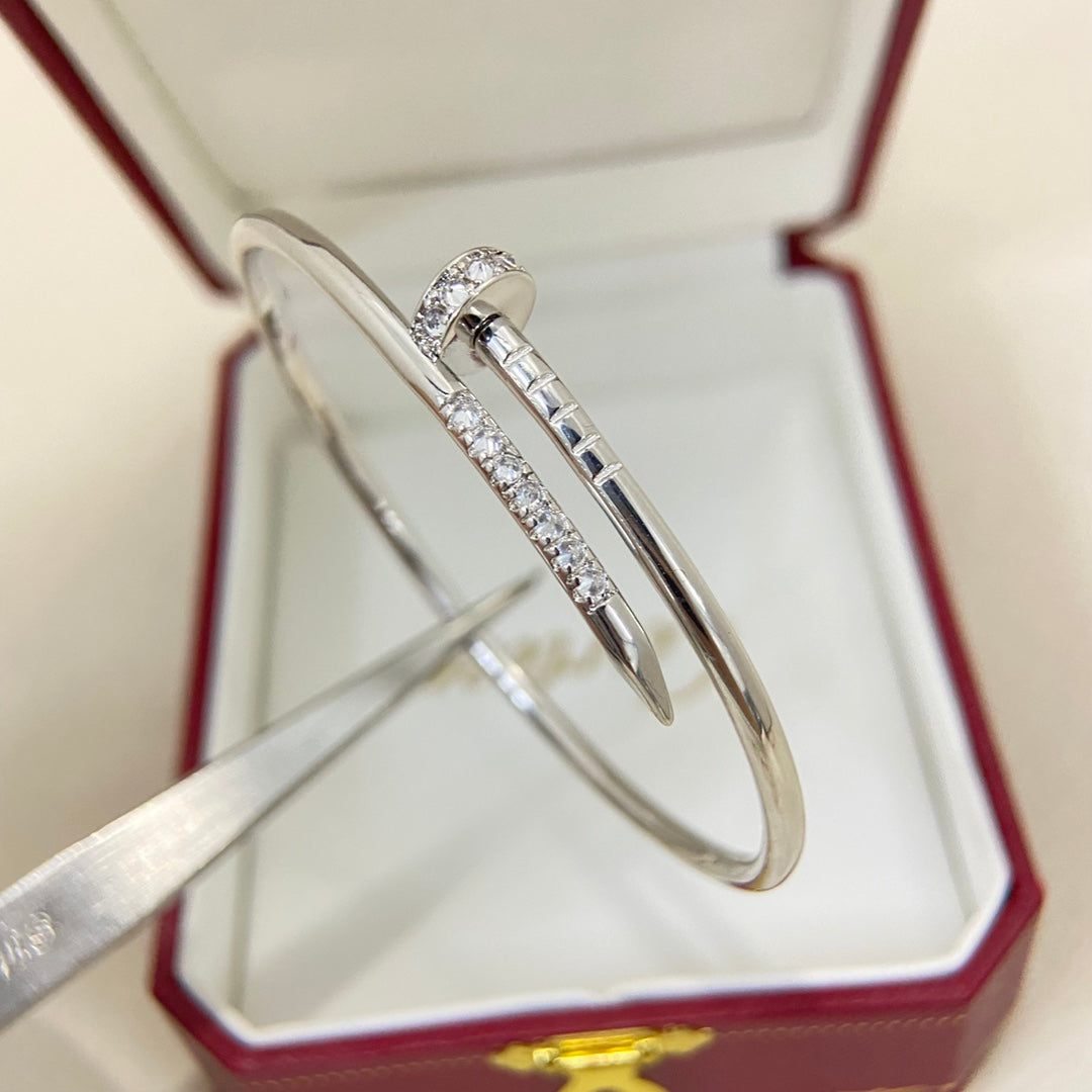 Cartier Diamond-Set Nail Bracelet