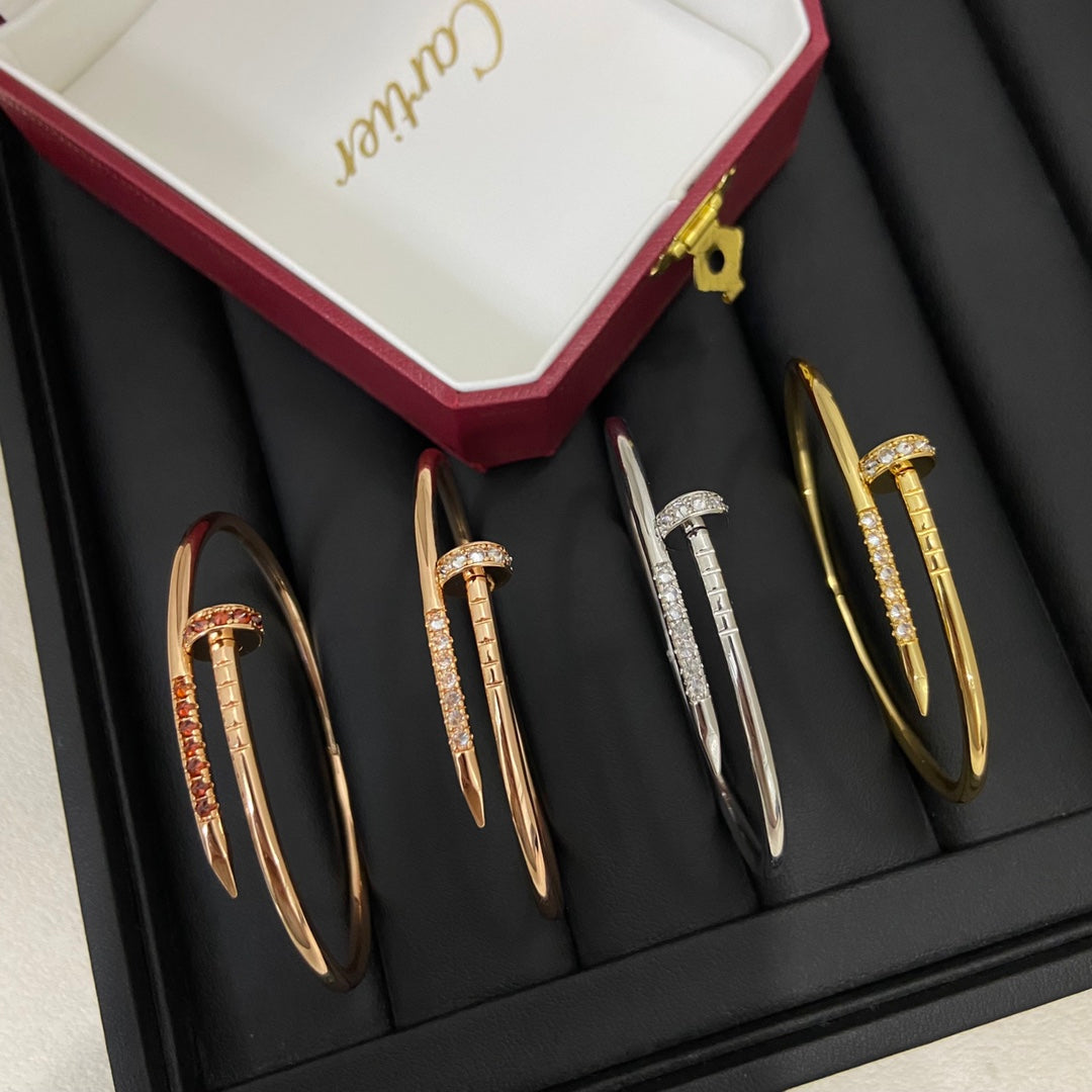 Cartier Diamond-Set Nail Bracelet