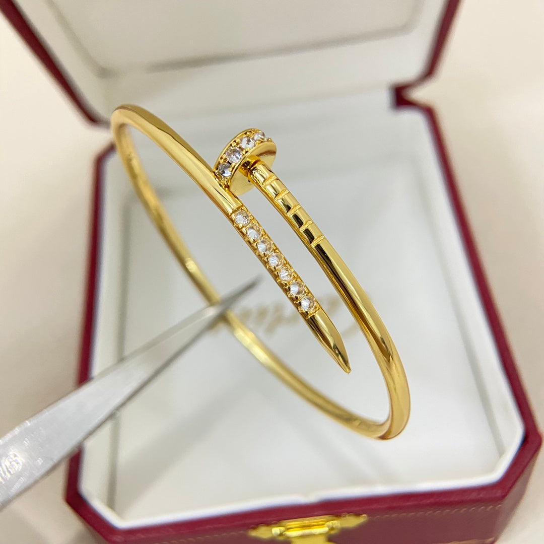 Cartier Diamond-Set Nail Bracelet