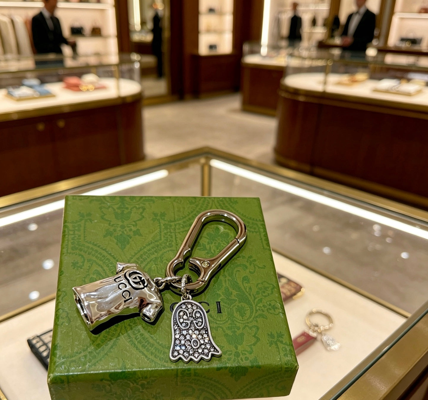 Gucci Vintage Double G Keychain
