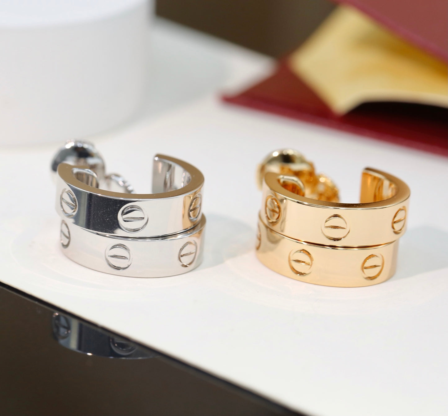Cartier-style Clip-on Earrings