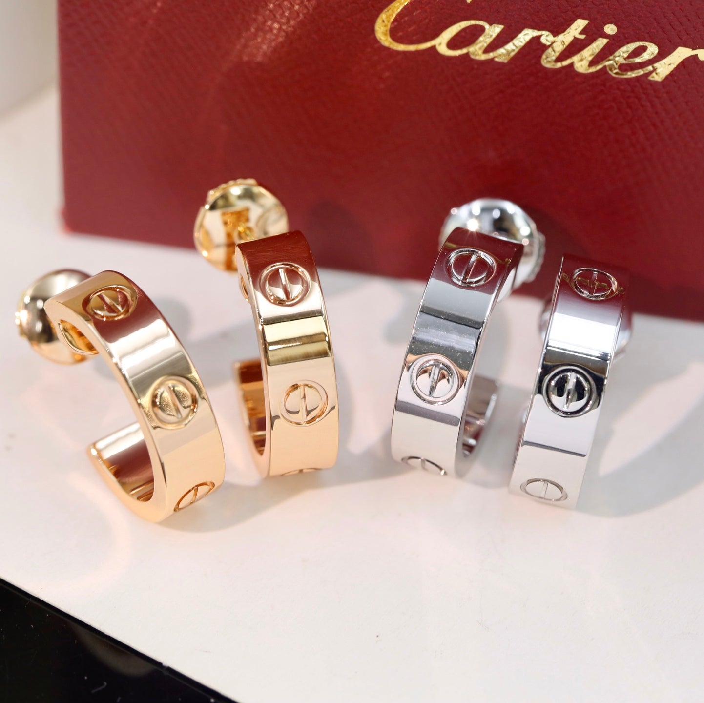 Cartier-style Clip-on Earrings