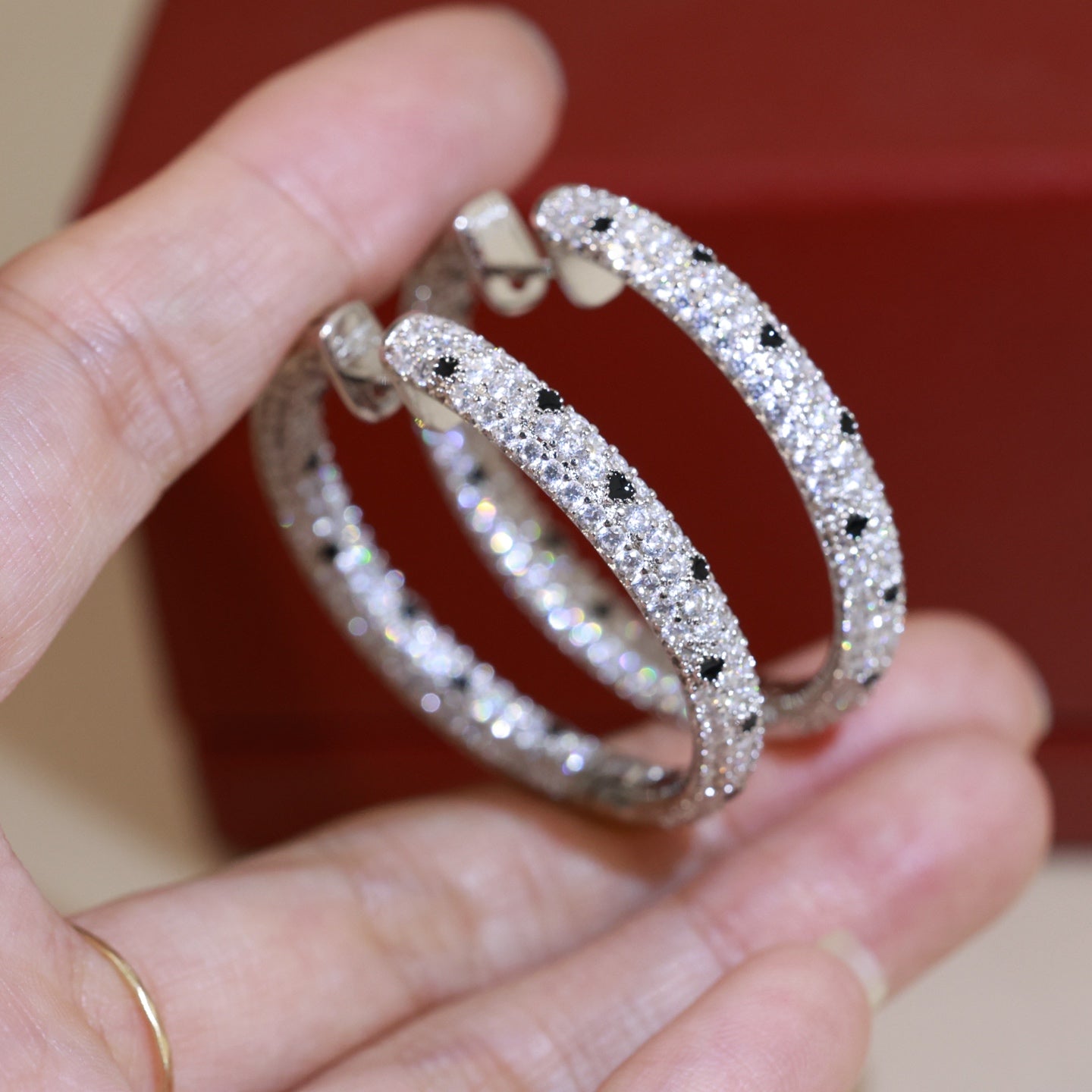 Cartier-Style Diamond-Set Panther Earrings