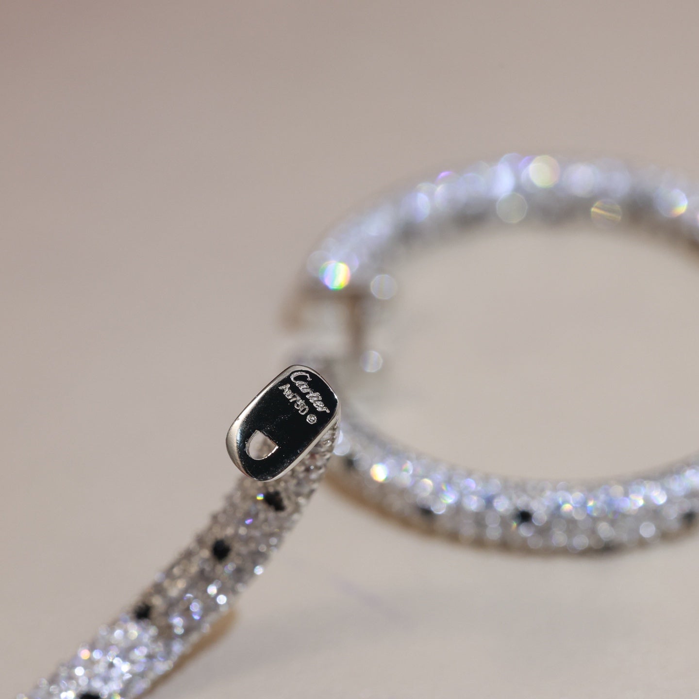 Cartier-Style Diamond-Set Panther Earrings