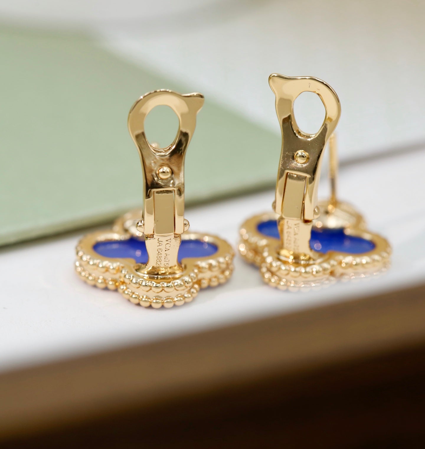 Van Cleef & Arpels-Style Clover Stud Earrings