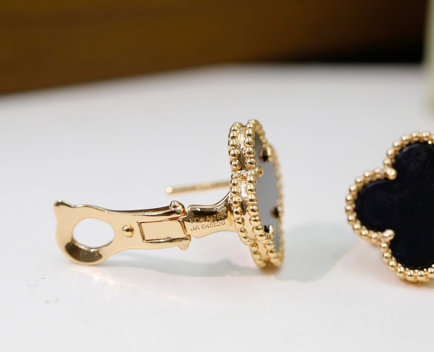 Van Cleef & Arpels-Style Clover Stud Earrings