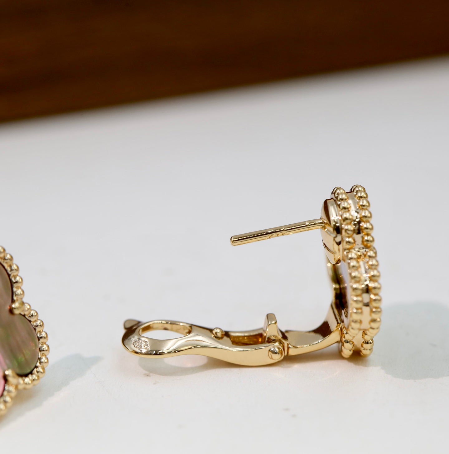 Van Cleef & Arpels-Style Clover Stud Earrings