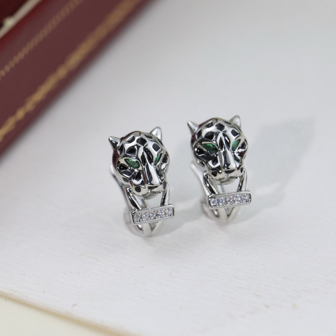 Cartier-Style Panther Earrings
