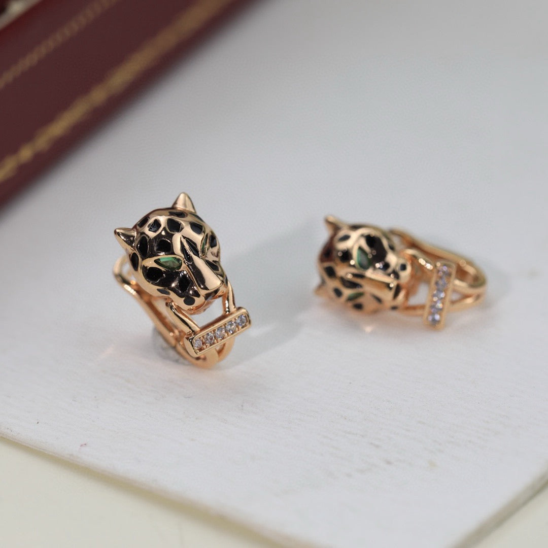 Cartier-Style Panther Earrings