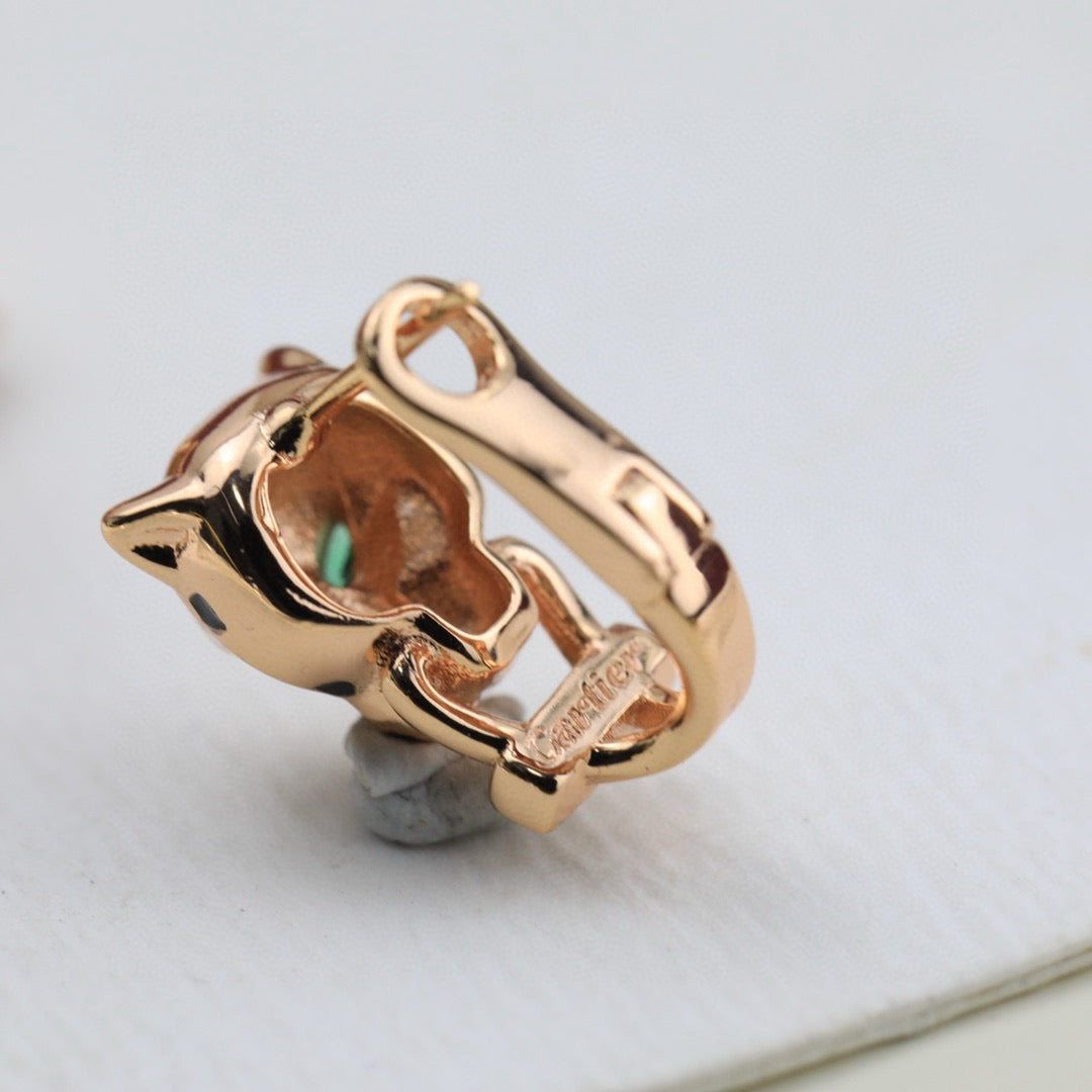 Cartier-Style Panther Earrings