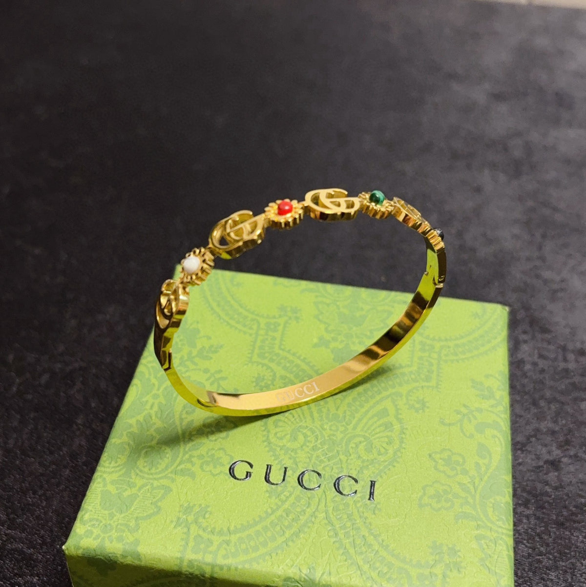 Gucci Stainless Steel Double G Bracelet