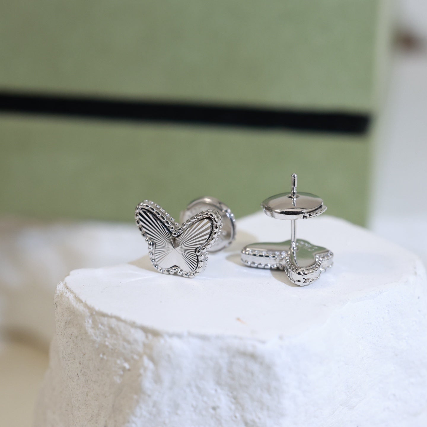 Van Cleef & Arpels Butterfly Stud Earrings