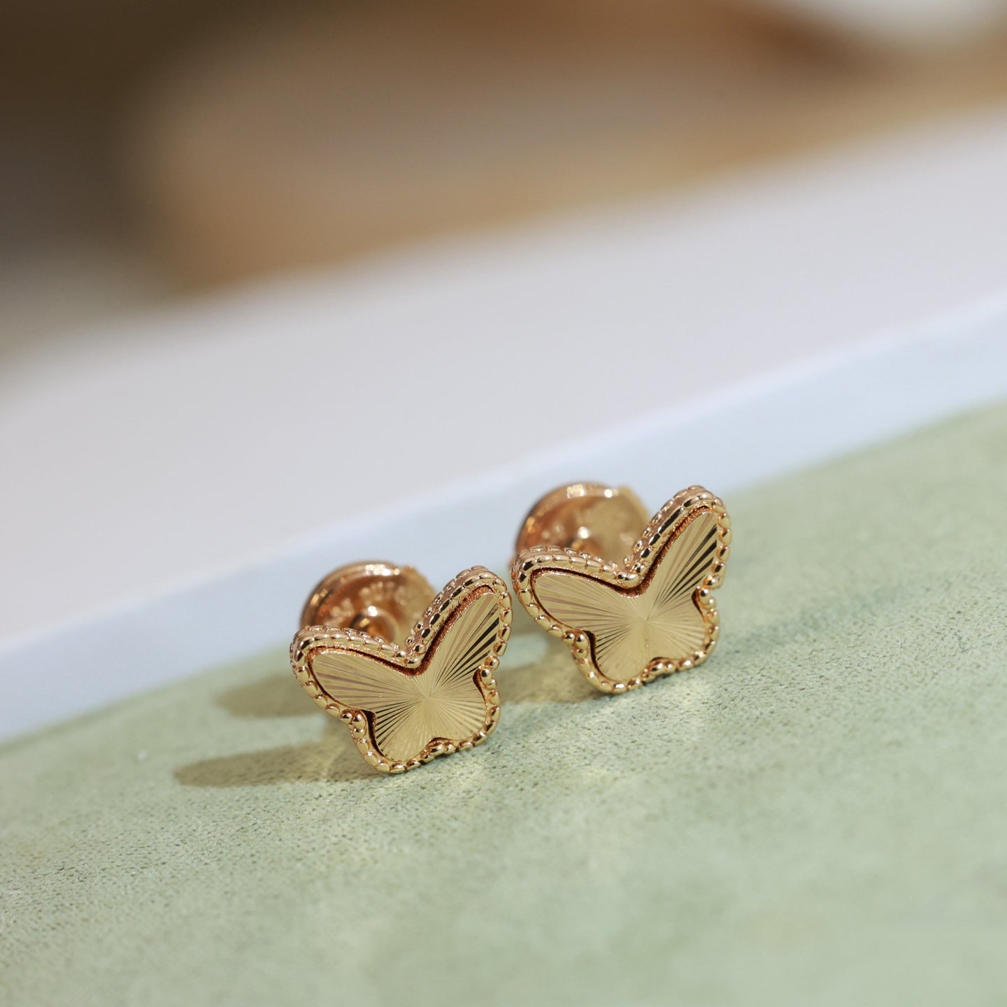 Van Cleef & Arpels Butterfly Stud Earrings
