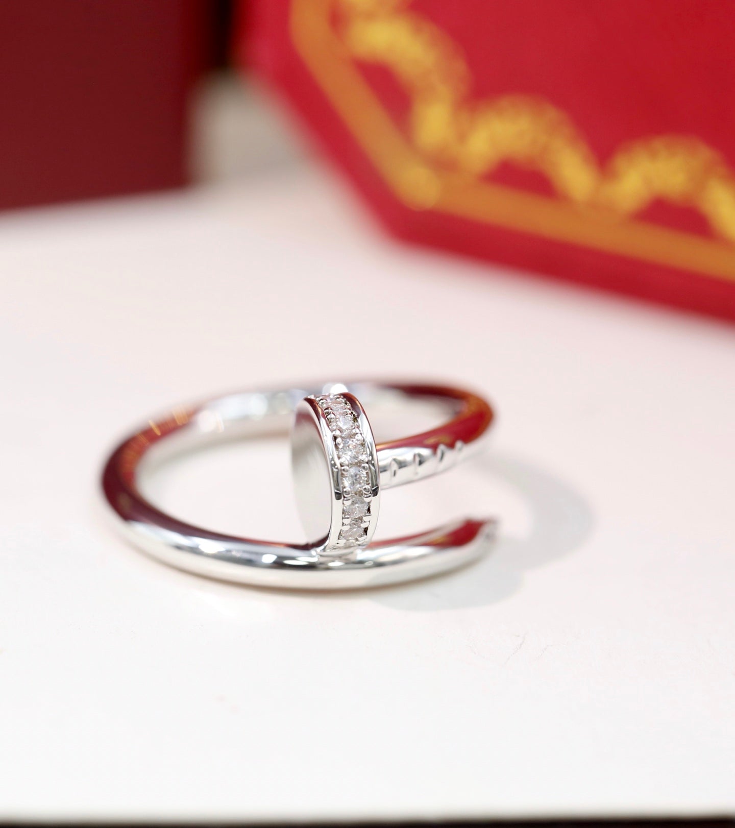 Cartier Nail Ring (Diamond-Set Head)