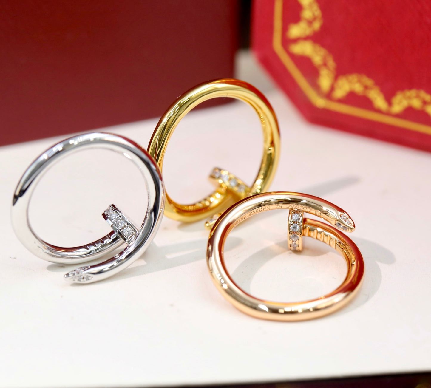 Cartier Nail Ring (Diamond-Set Head)