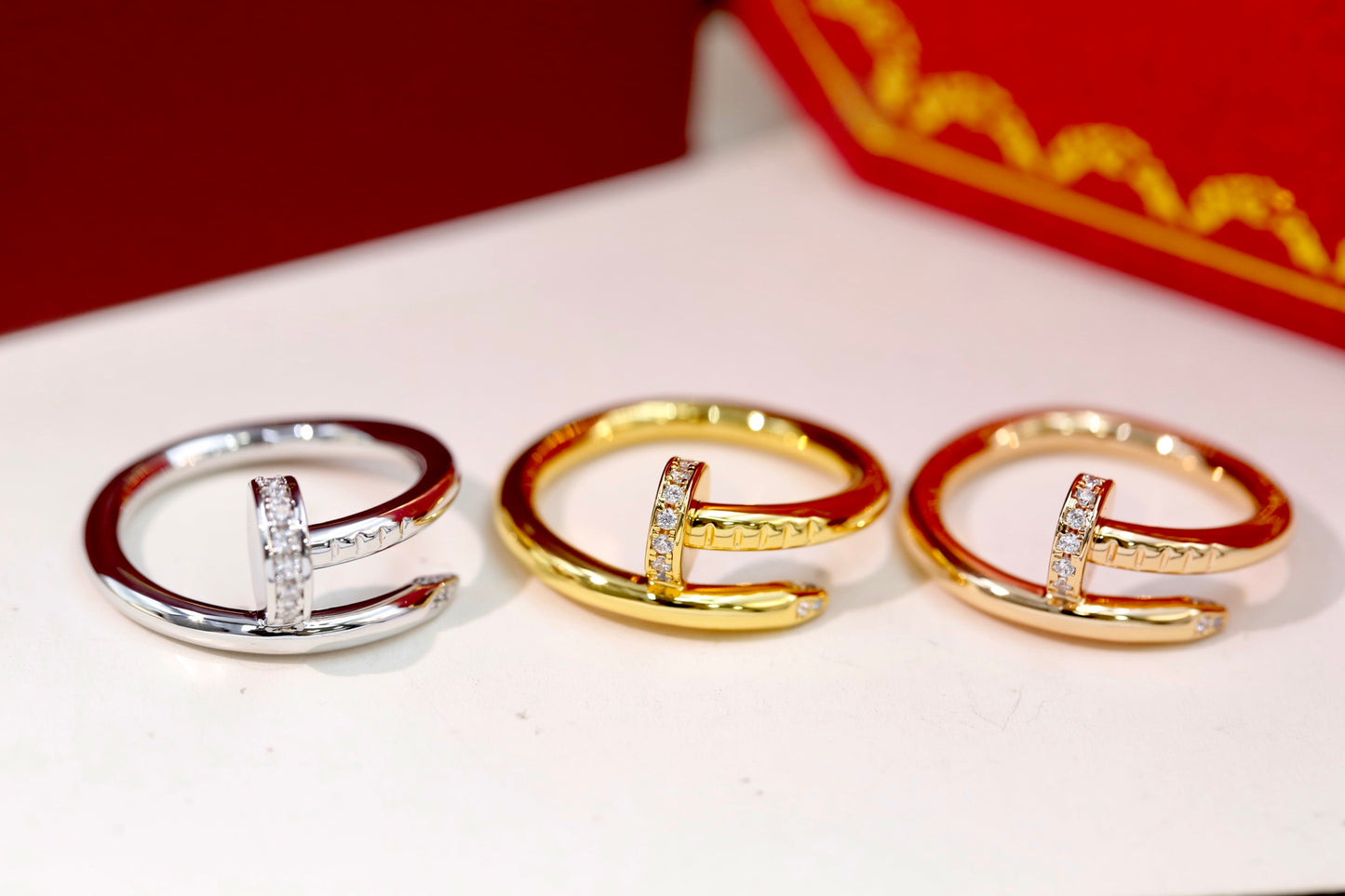 Cartier Nail Ring (Diamond-Set Head)