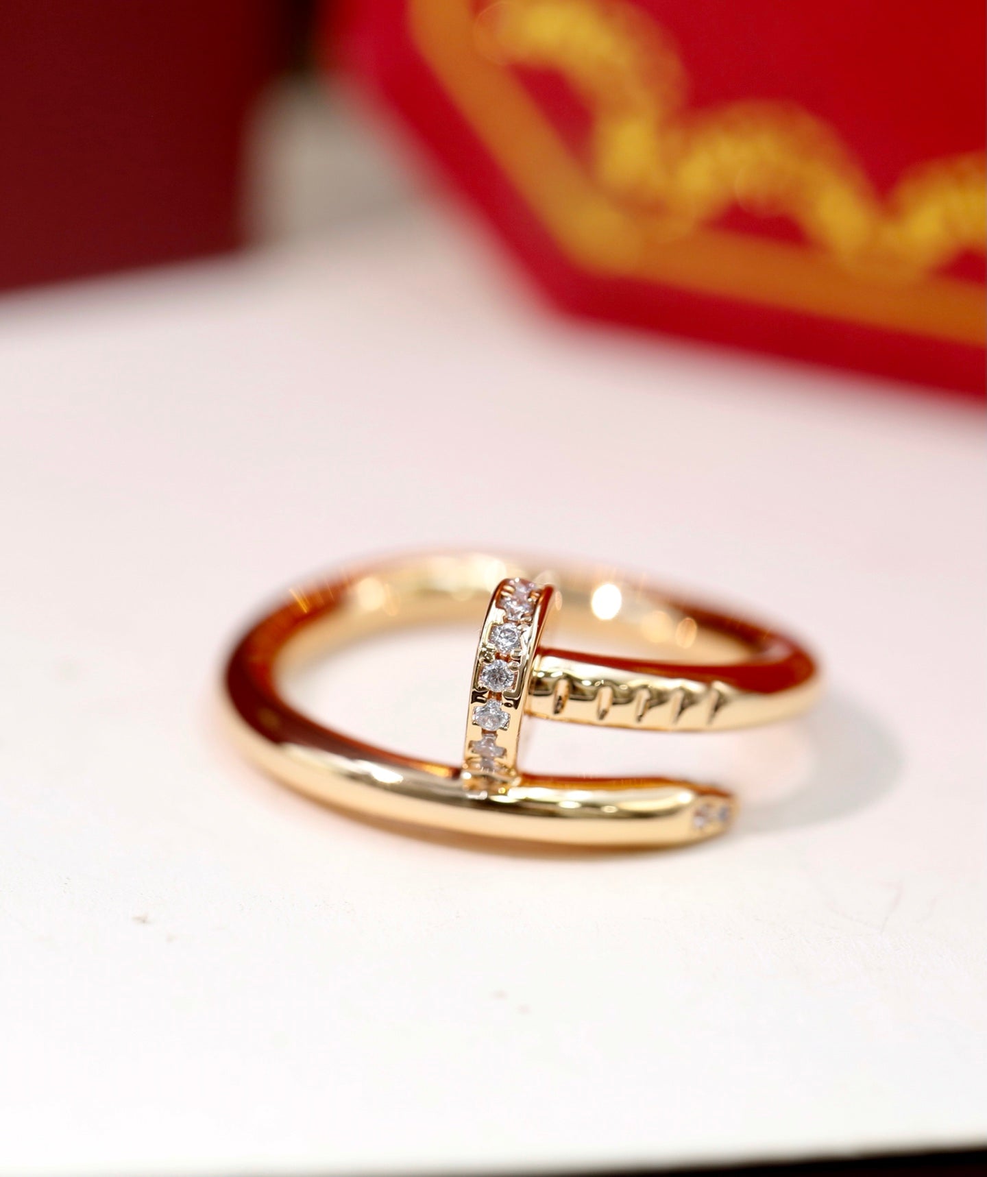 Cartier Nail Ring (Diamond-Set Head)
