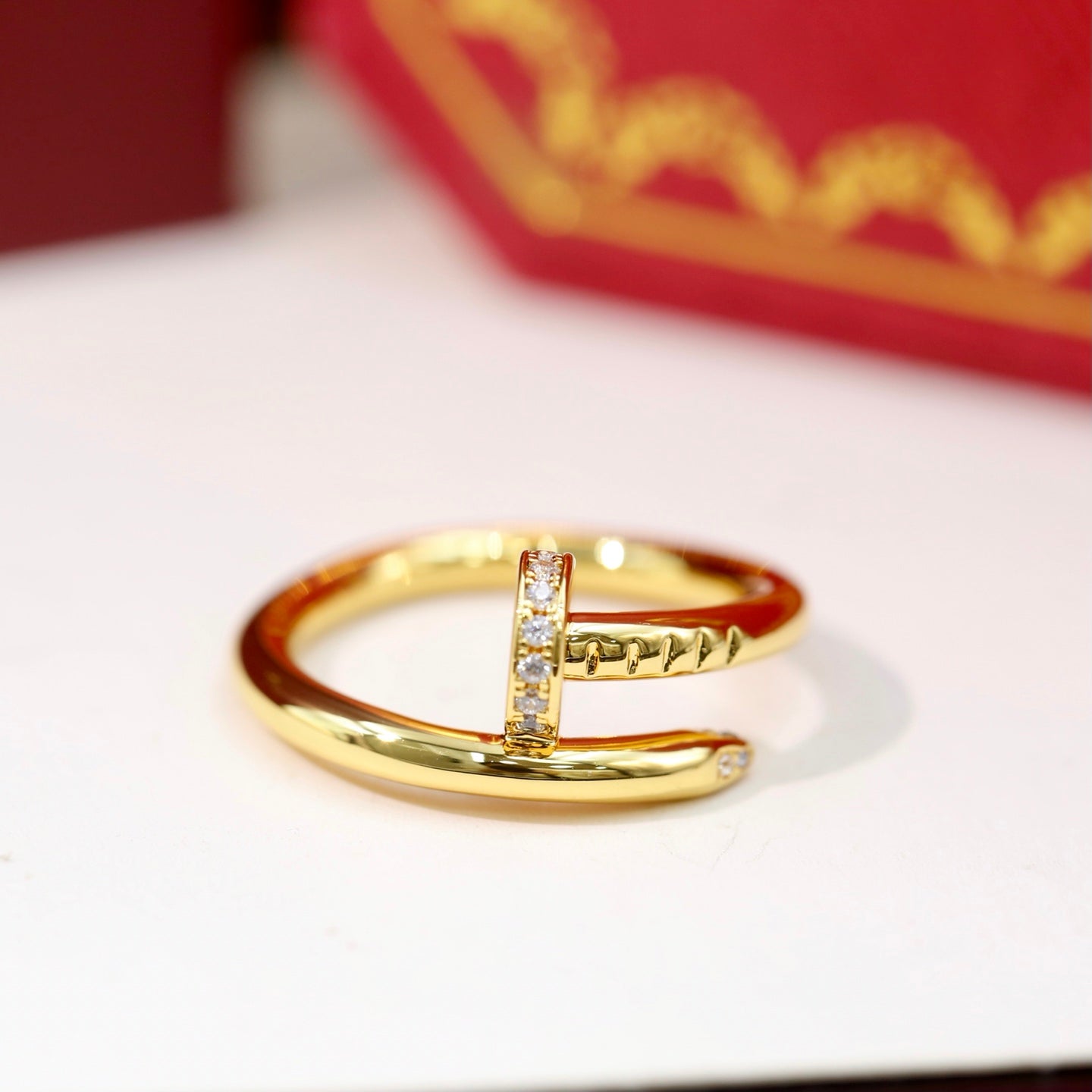 Cartier Nail Ring (Diamond-Set Head)