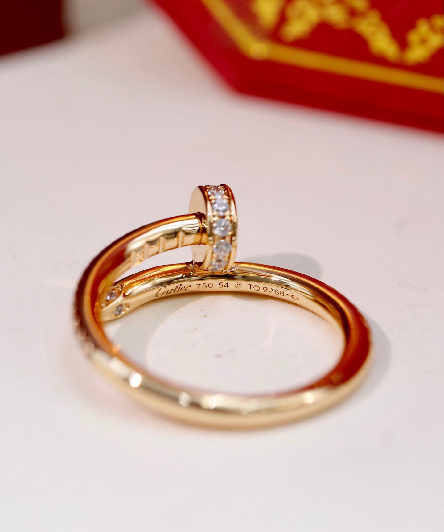 Cartier Pavé Diamond Nail Ring