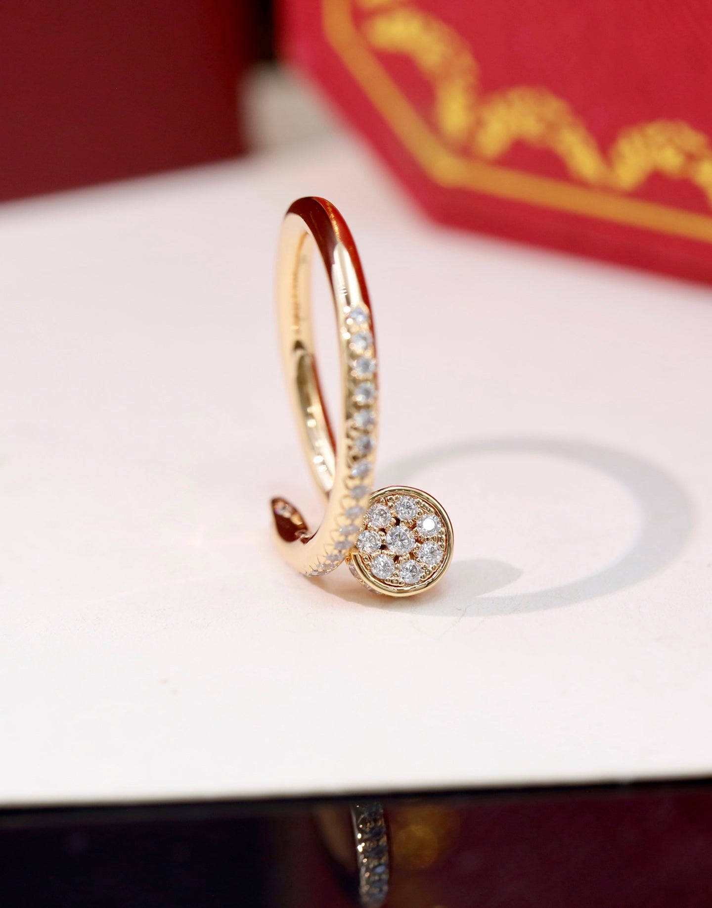 Cartier Pavé Diamond Nail Ring