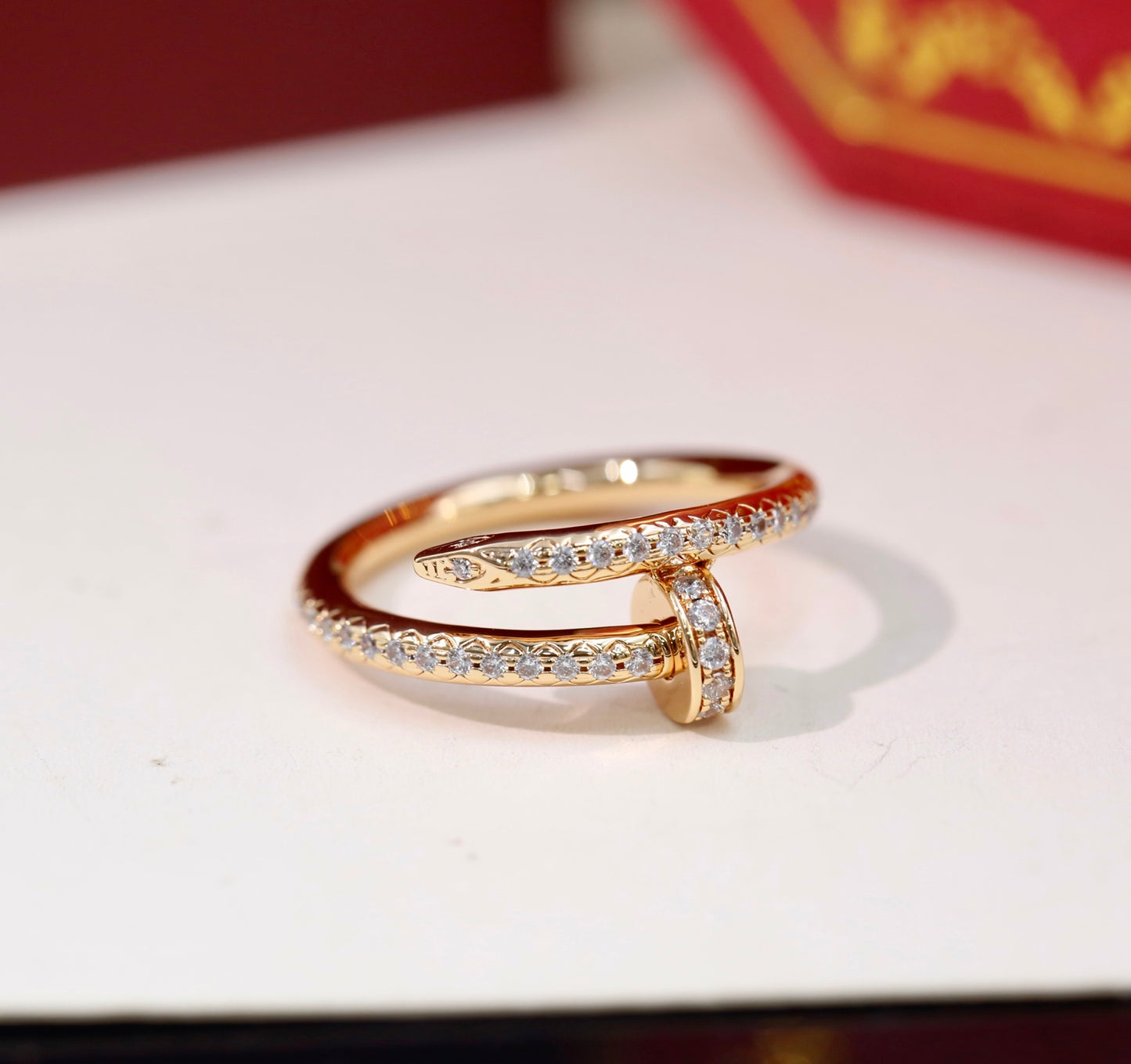 Cartier Pavé Diamond Nail Ring