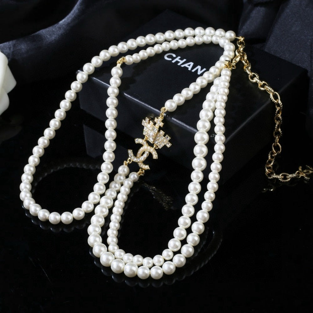 Chanel Pearl Brass Waist Chain