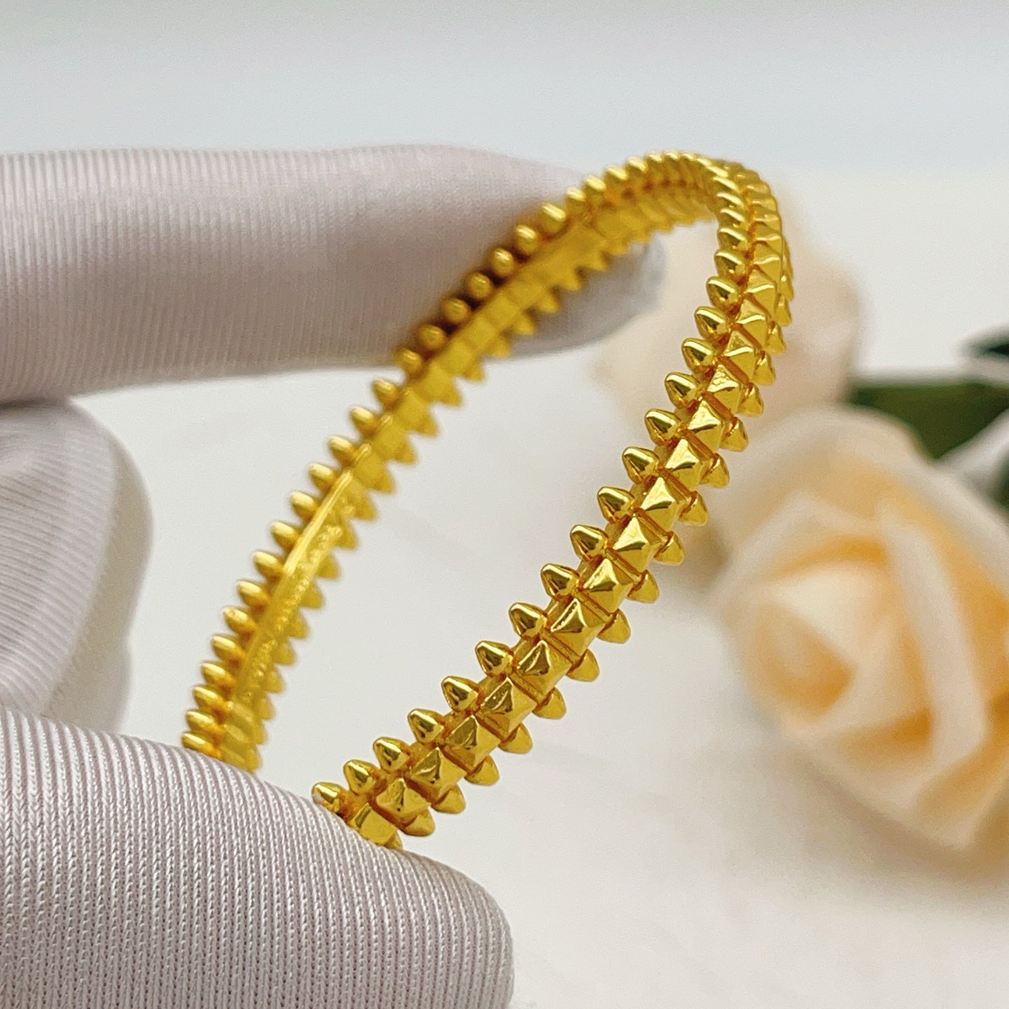 Cartier Gold Stud Bracelet