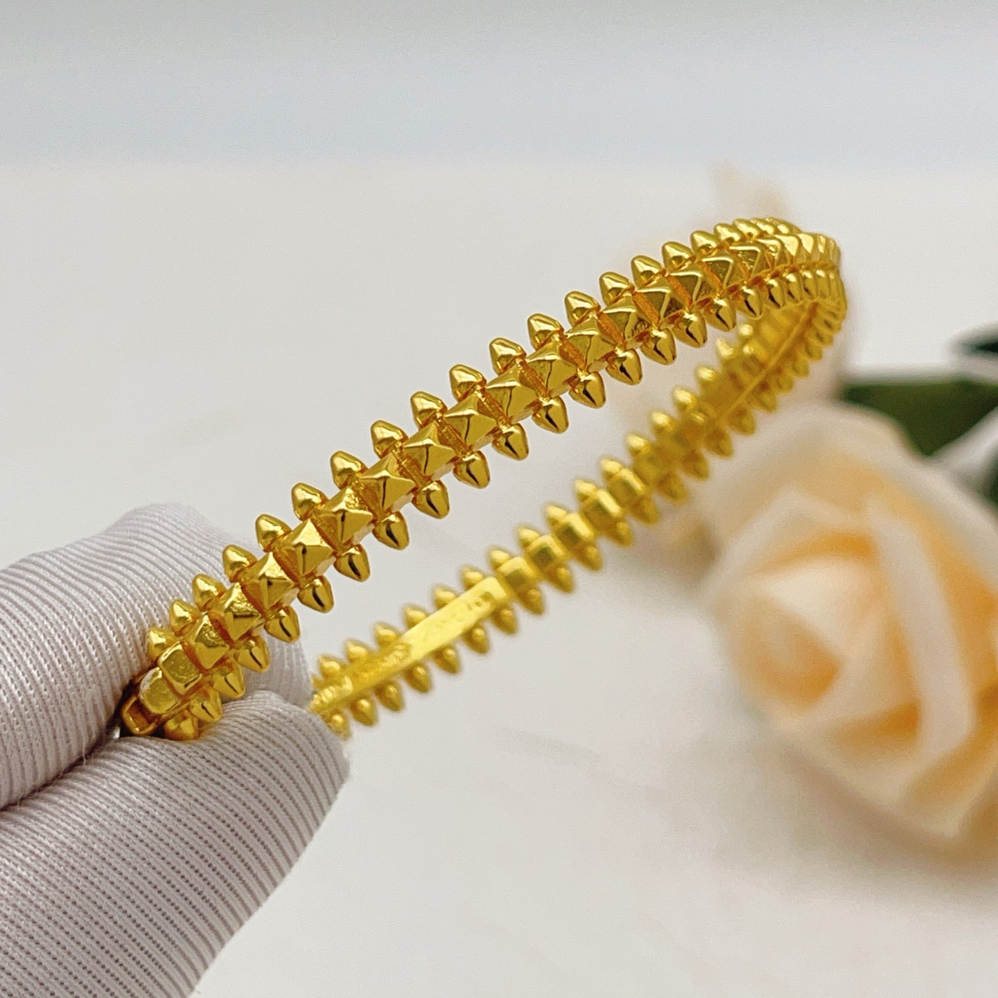 Cartier Gold Stud Bracelet