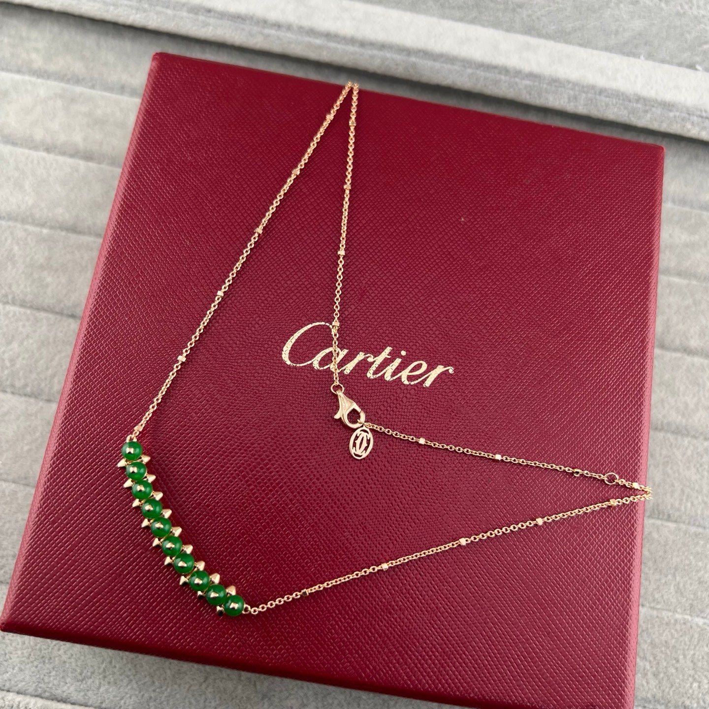 Cartier Studded Multi-Gemstone Pendant Necklace