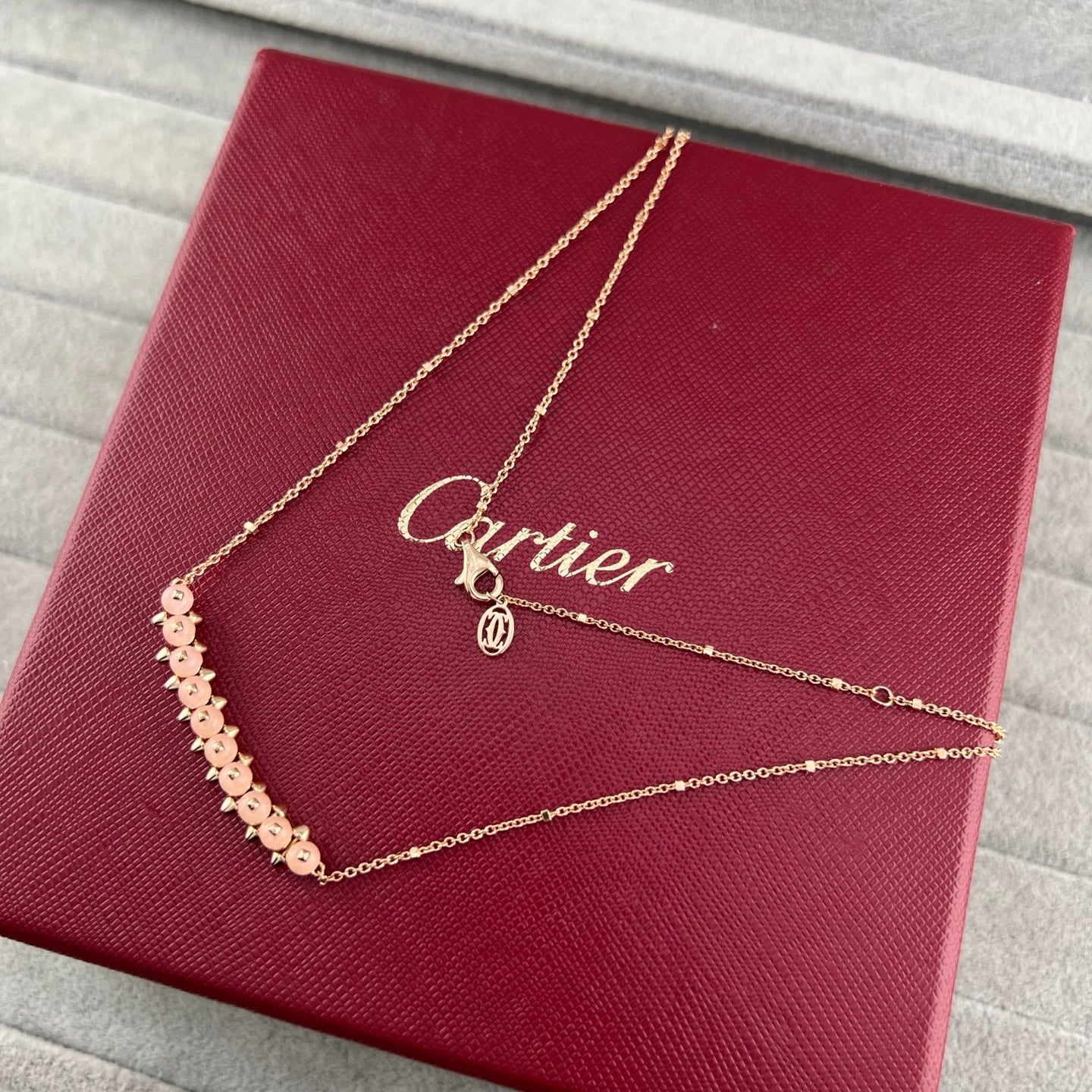 Cartier Studded Multi-Gemstone Pendant Necklace