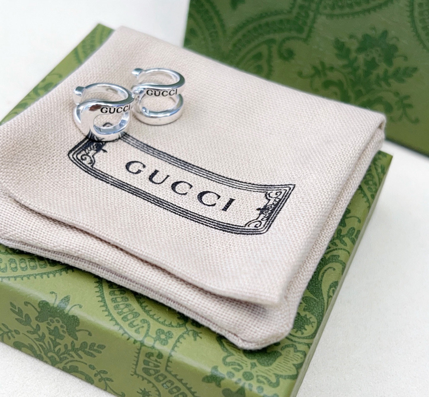 Gucci Vintage Double G Earrings