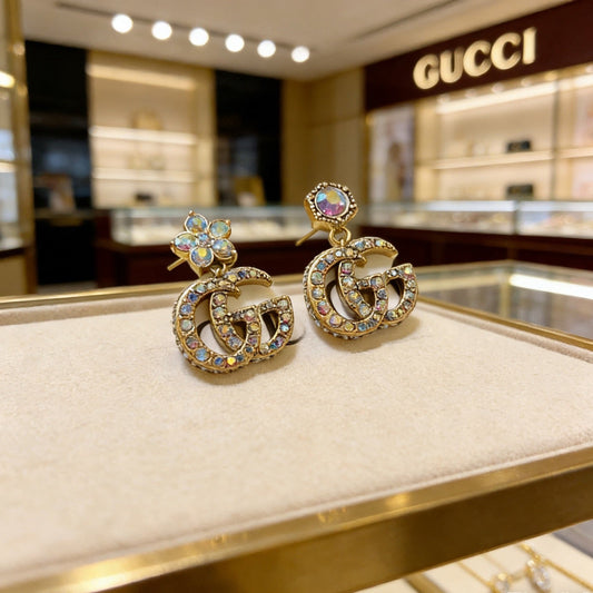 Gucci Vintage Double G Earrings