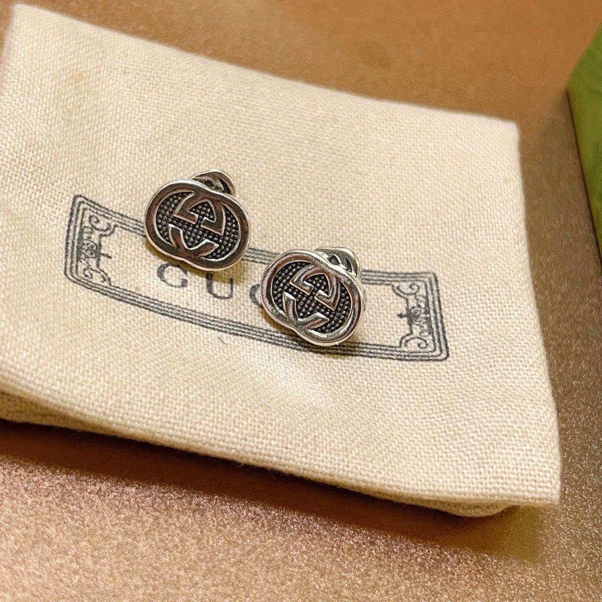 Gucci Vintage Double G Earrings