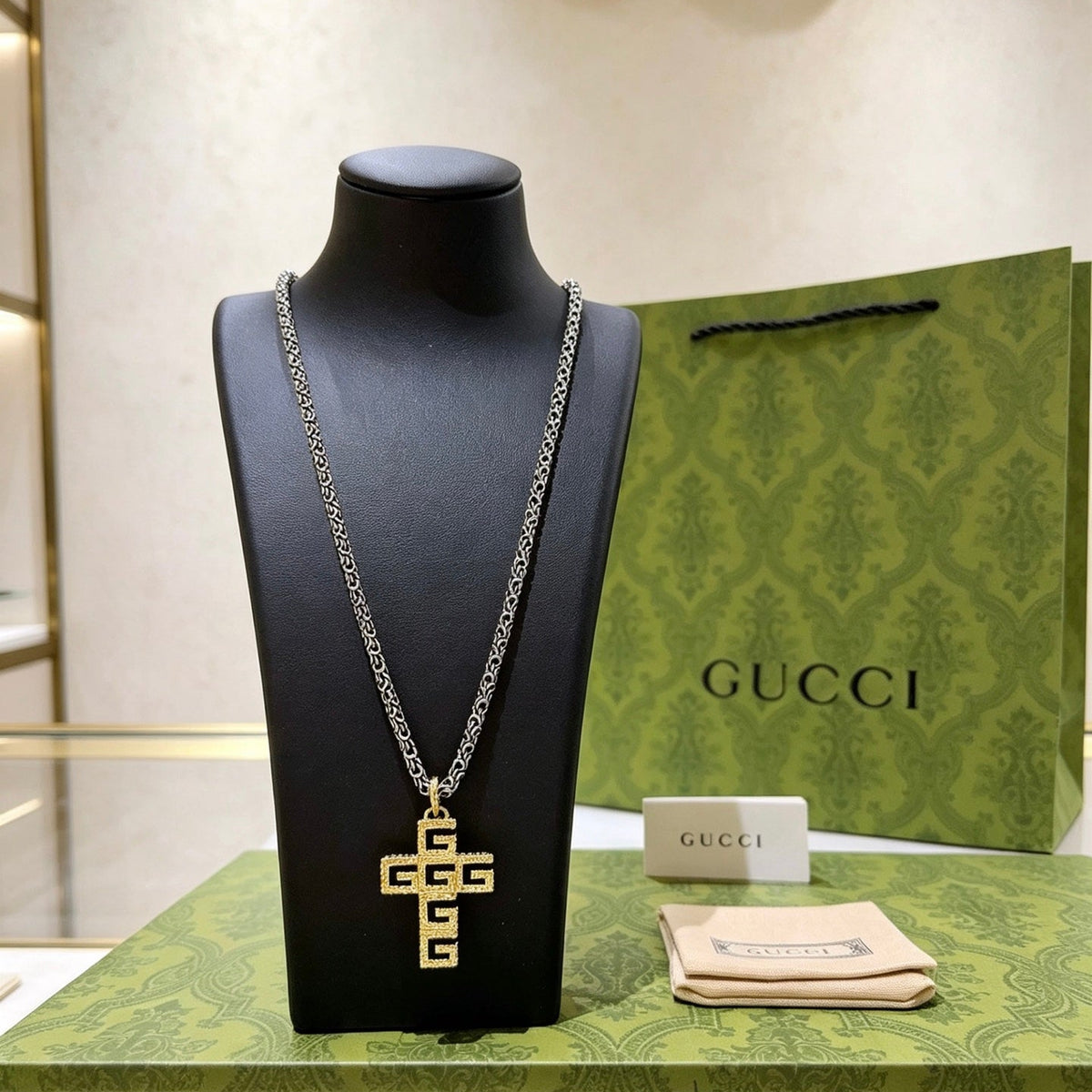 Gucci Vintage Double G Necklace