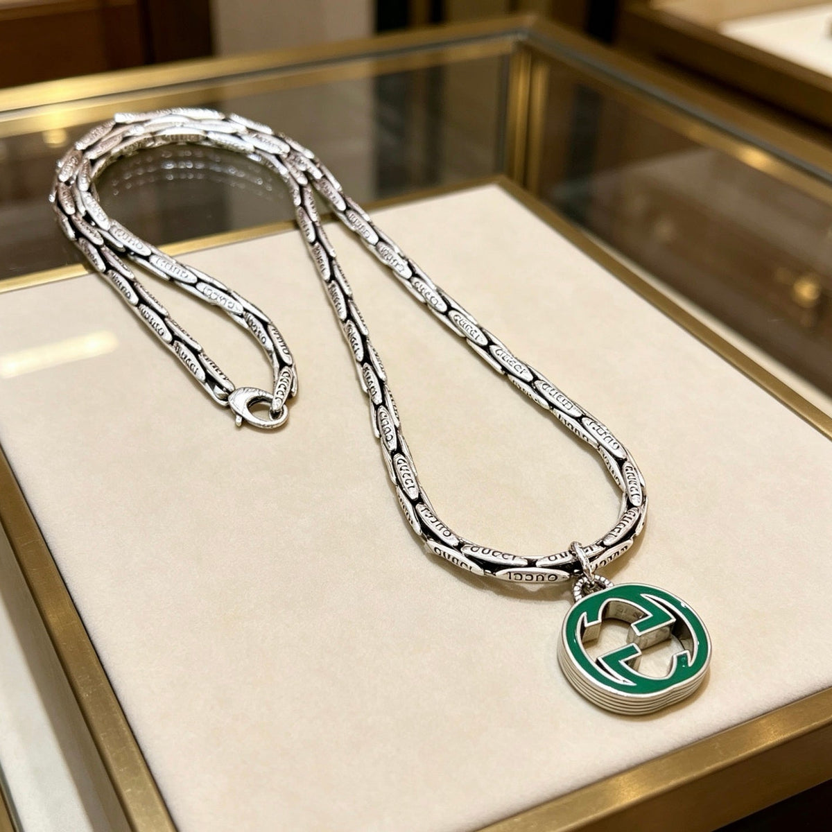 Gucci Vintage Double G Necklace