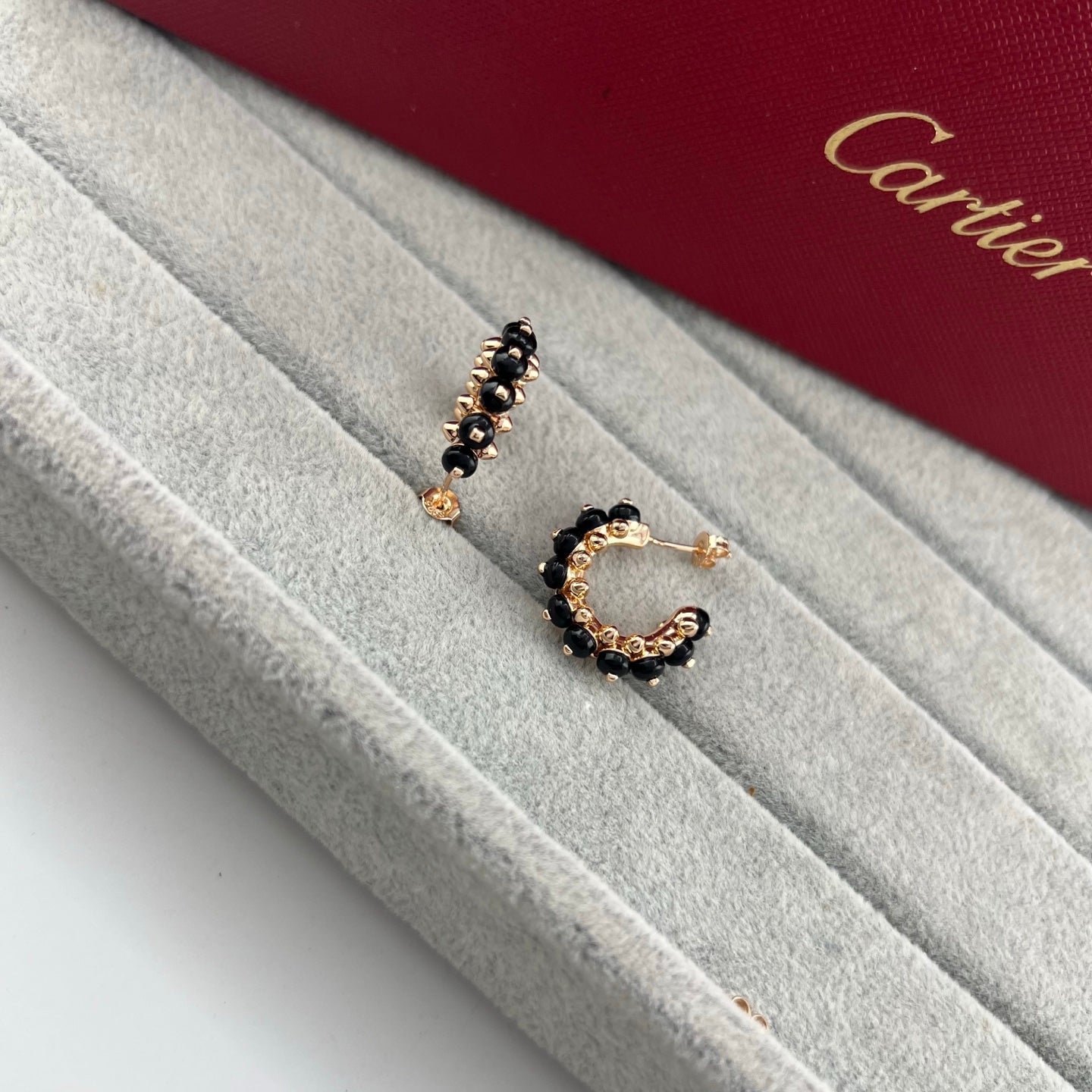 Cartier Stud & Colored Stone Pendant Earrings