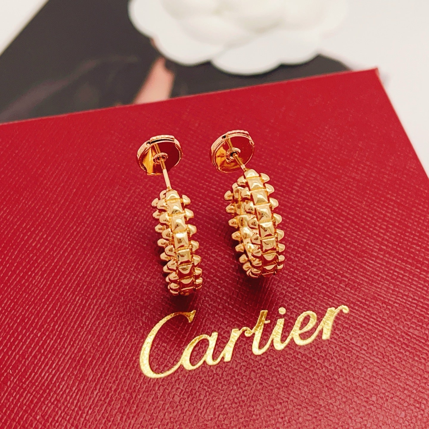 Cartier Smooth-Finish Nail Stud Earrings