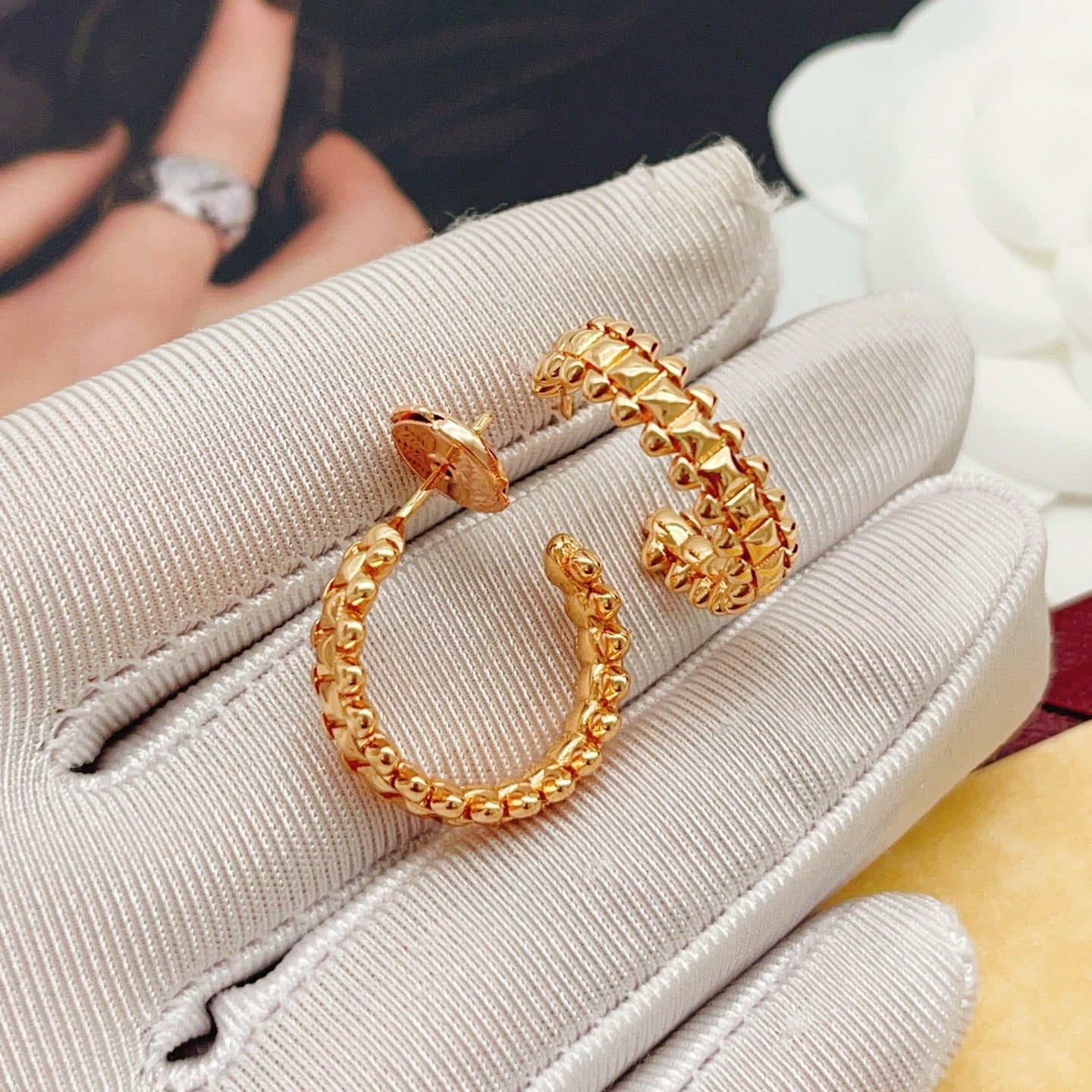 Cartier Smooth-Finish Nail Stud Earrings