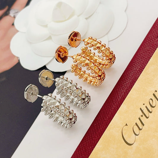 Cartier Smooth-Finish Nail Stud Earrings