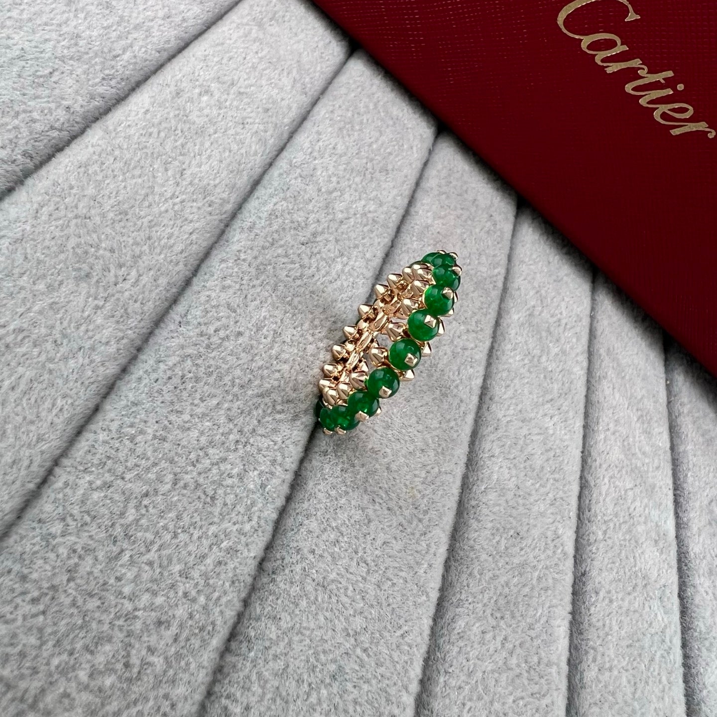 Cartier Studded Multi-Gemstone Pendant Ring