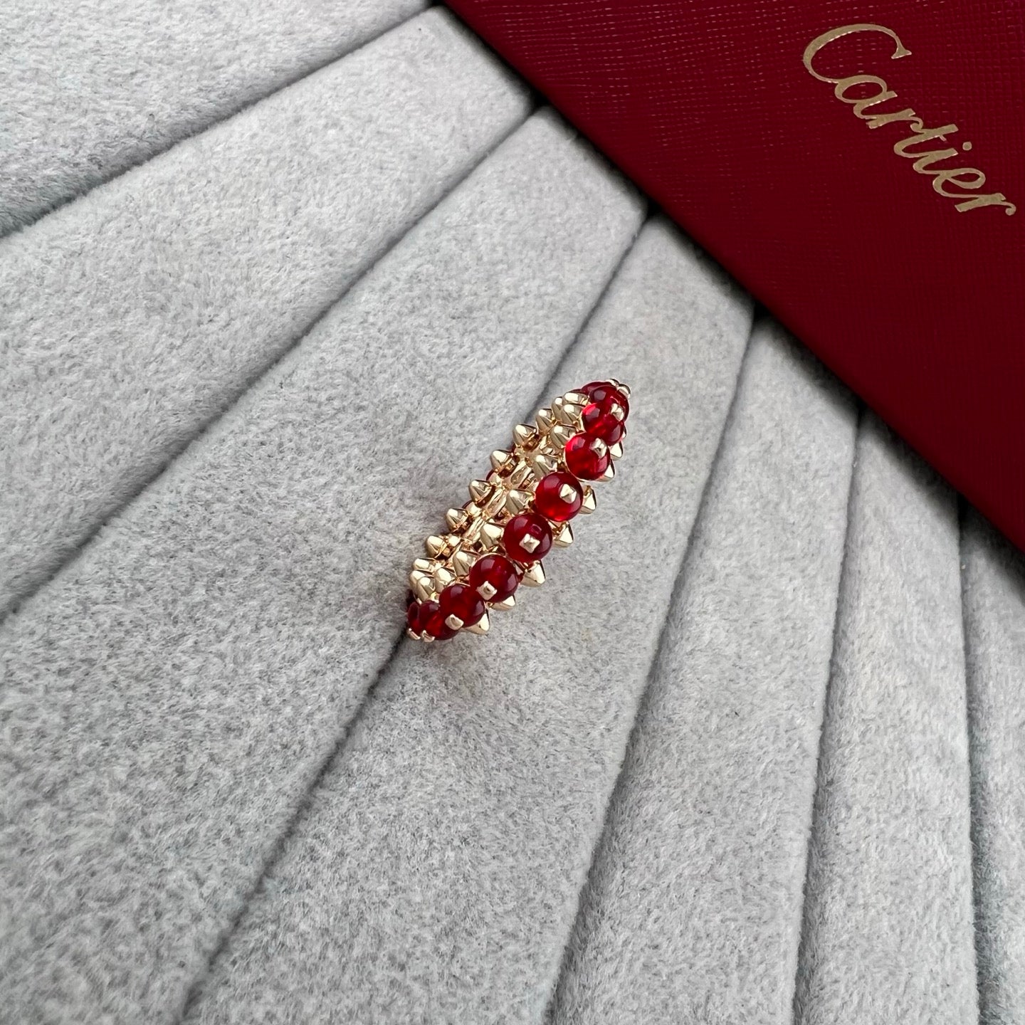 Cartier Studded Multi-Gemstone Pendant Ring