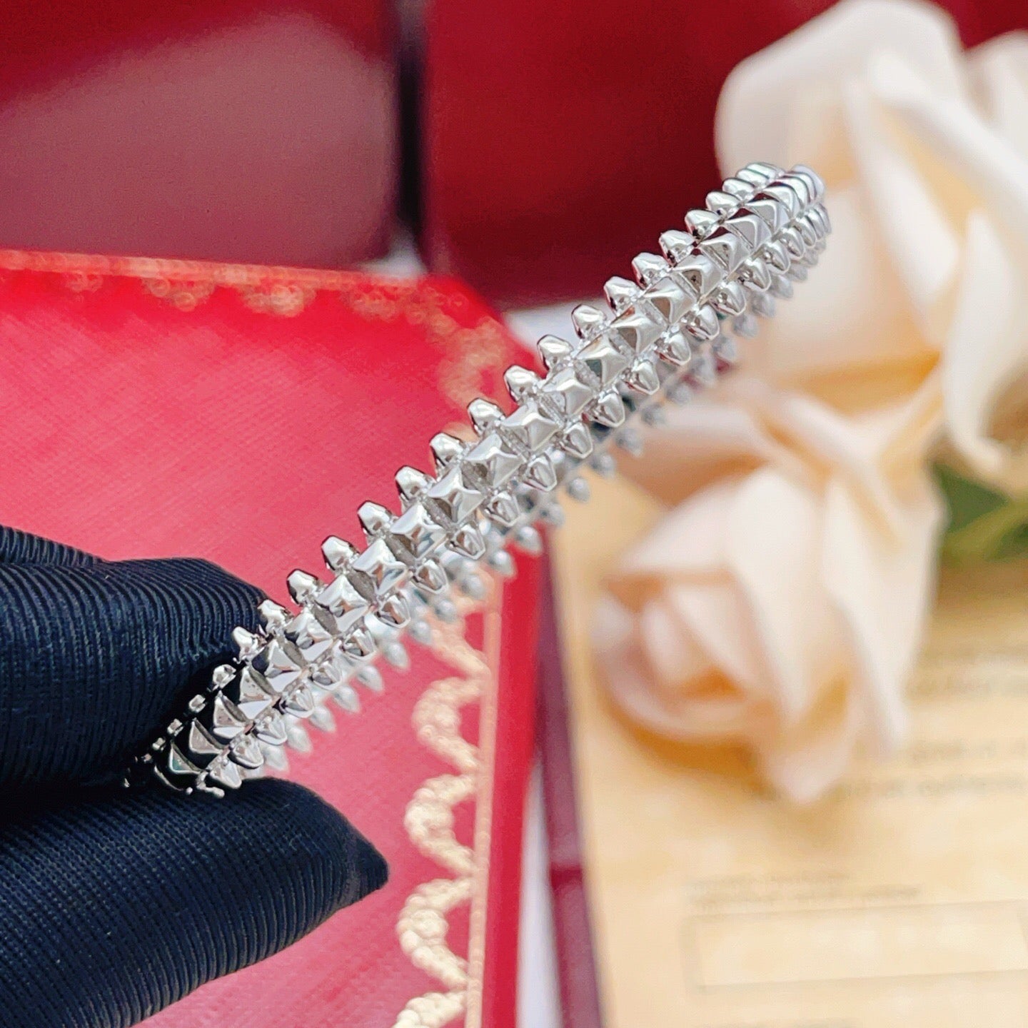 Cartier Polished Nail Bracelet (Silver)