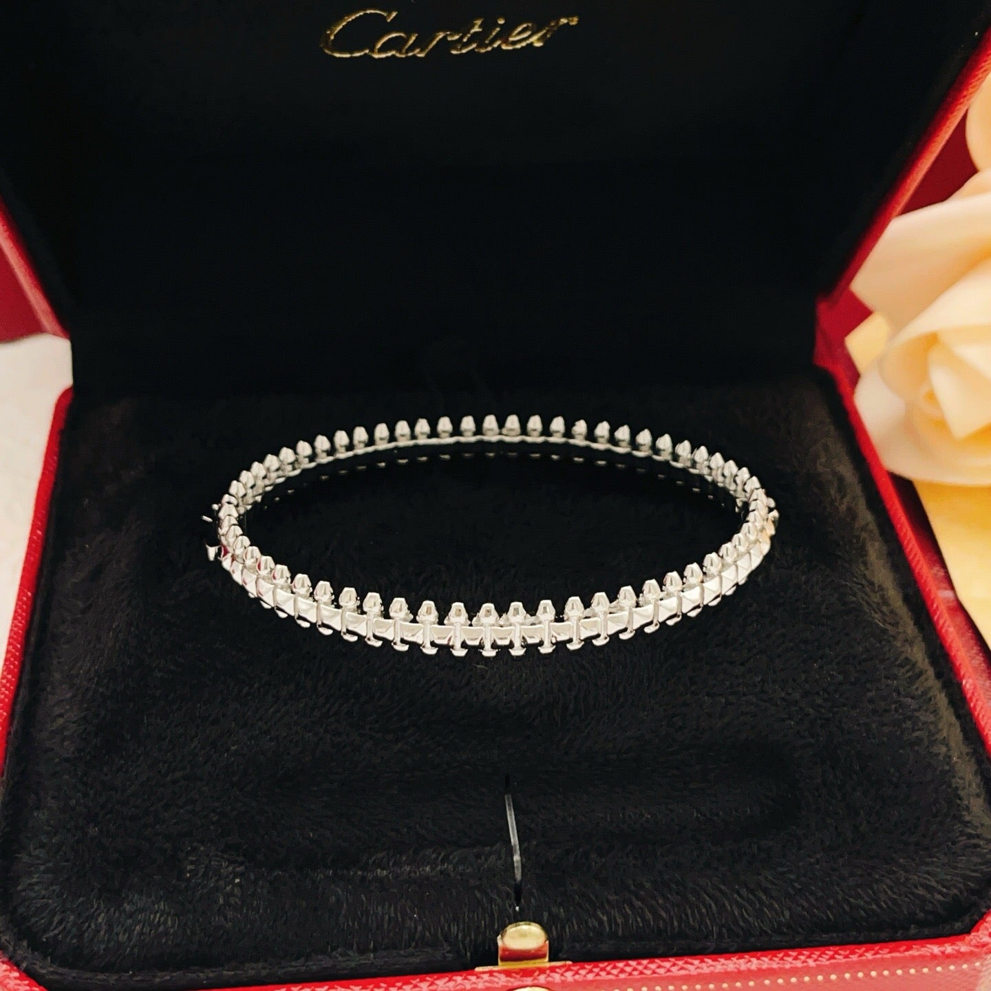 Cartier Polished Nail Bracelet (Silver)
