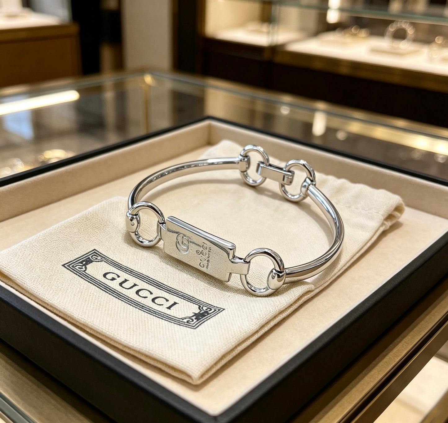 Gucci Vintage Double G Bracelet