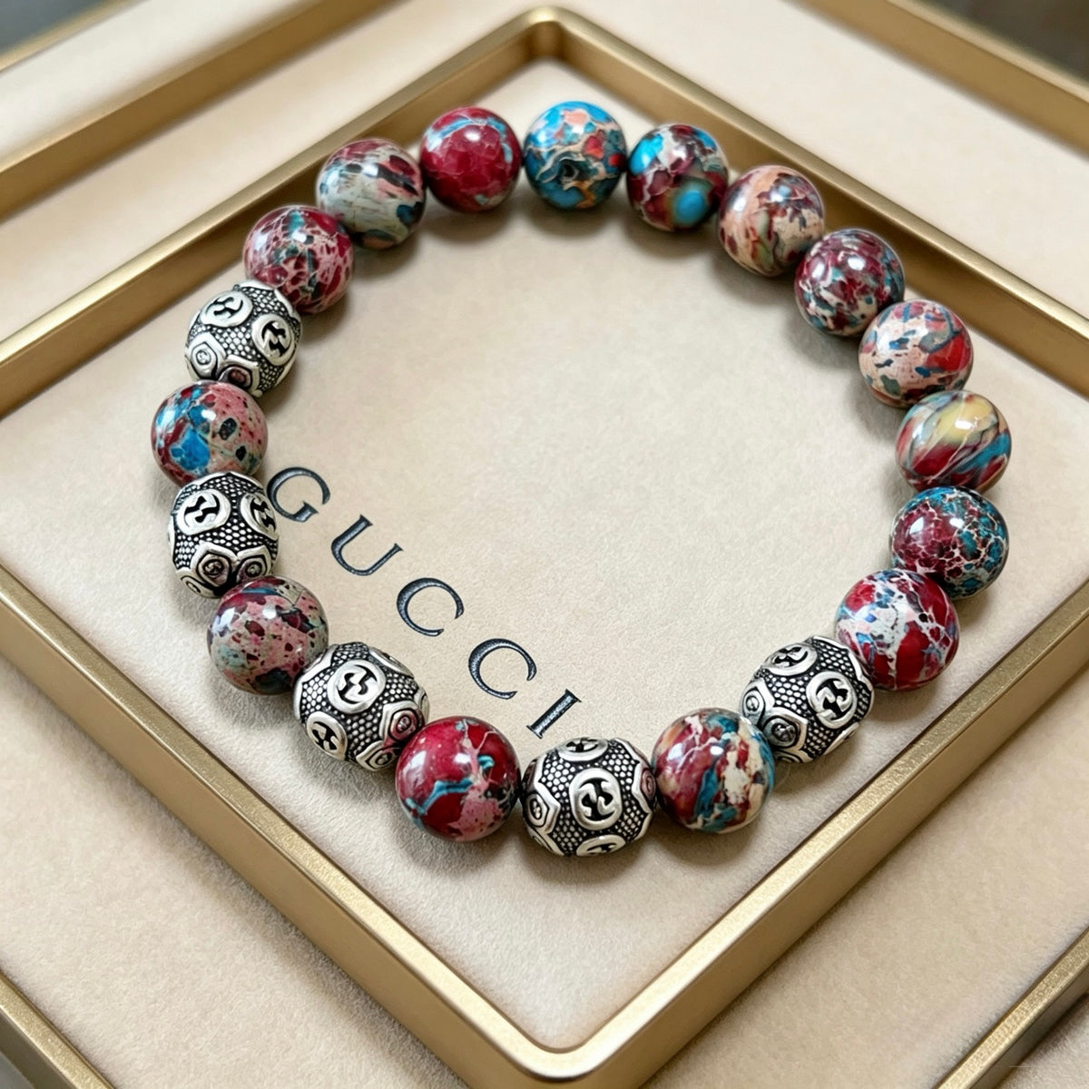 Gucci Vintage Double G Bracelet