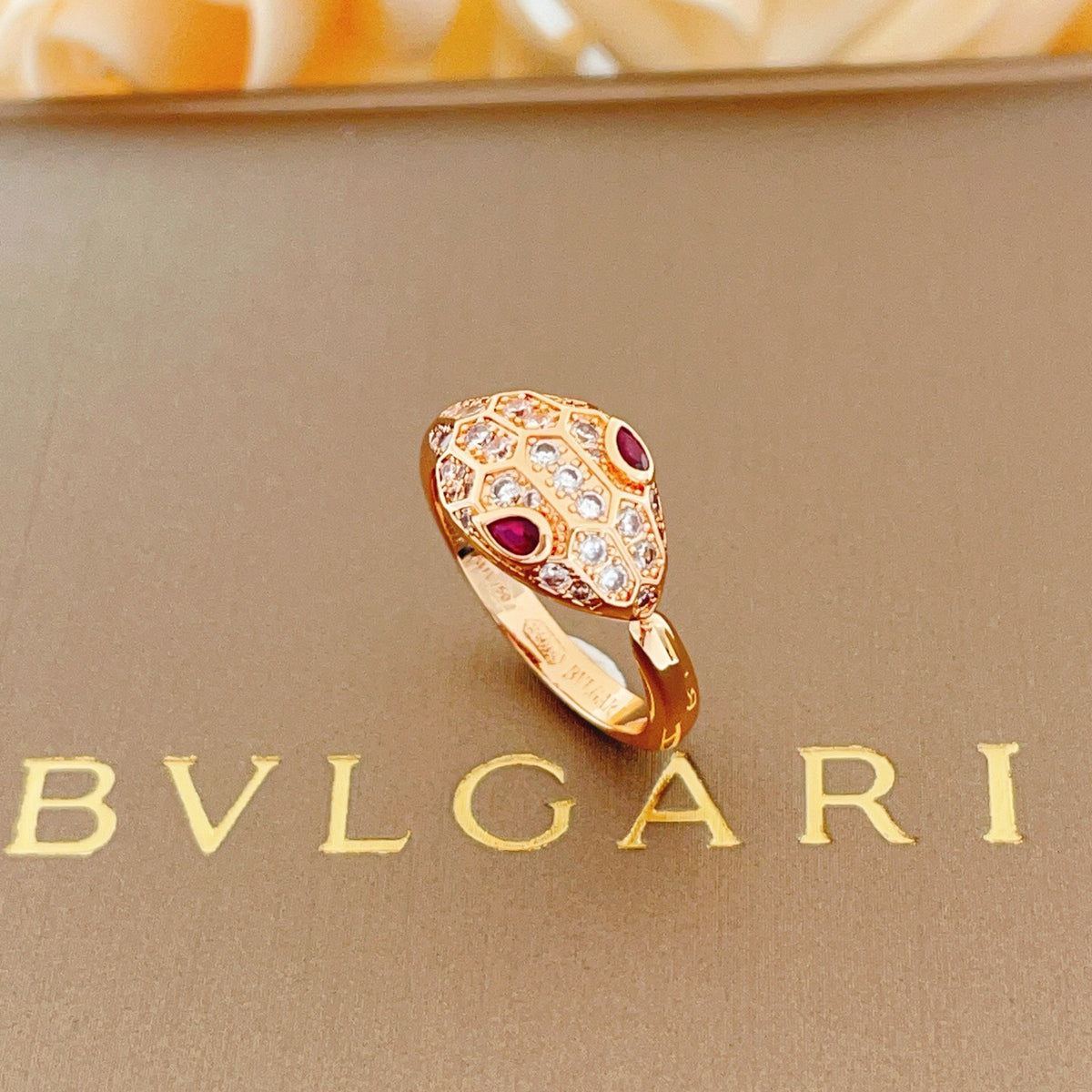 BVLGARI Brass Crystal Ring