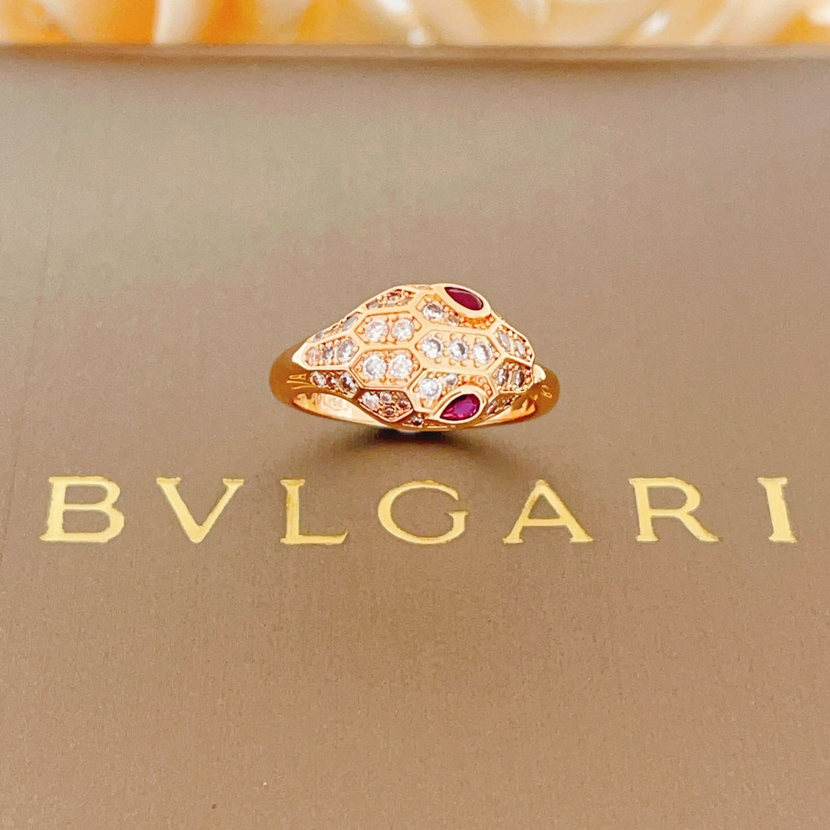 BVLGARI Brass Crystal Ring