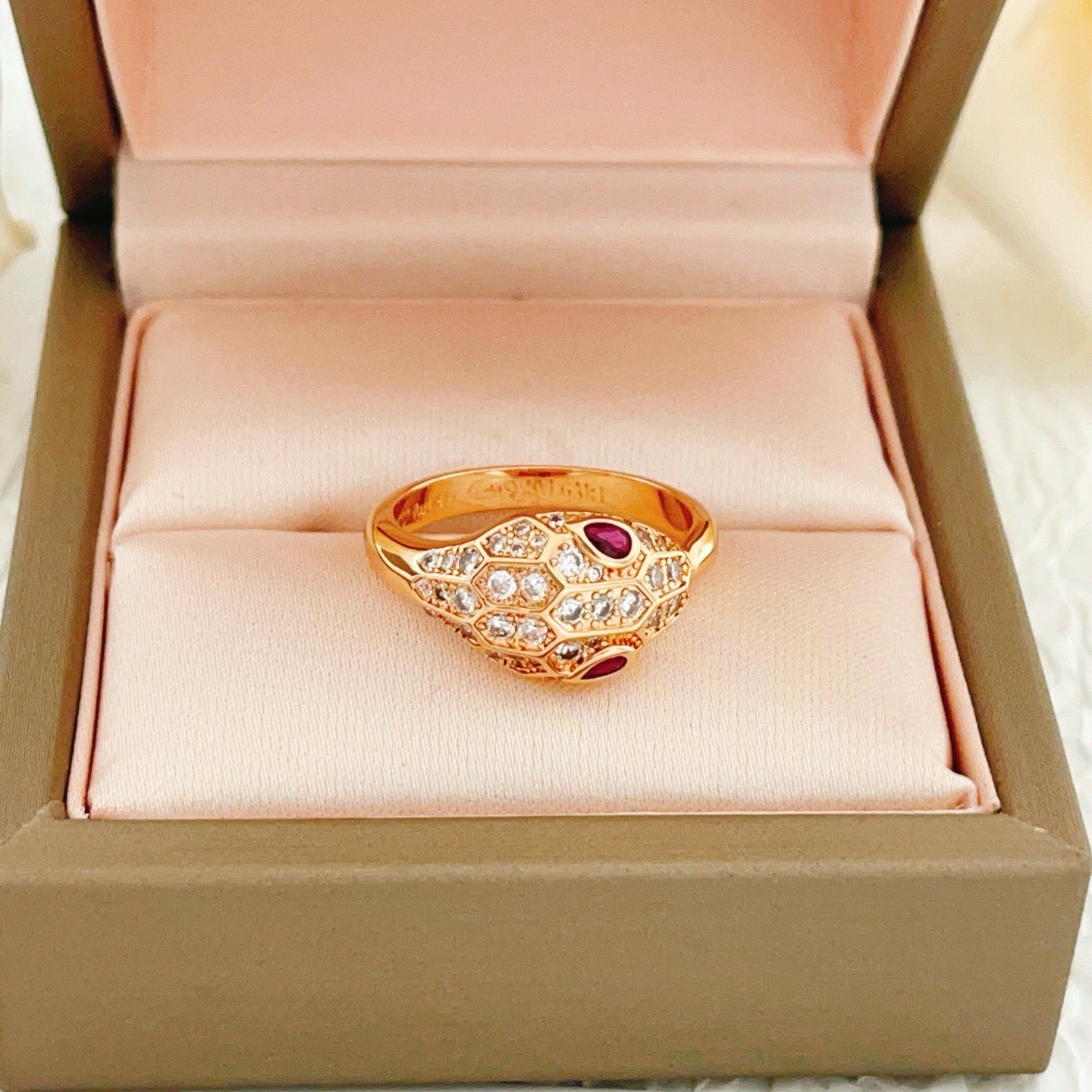 BVLGARI Brass Crystal Ring